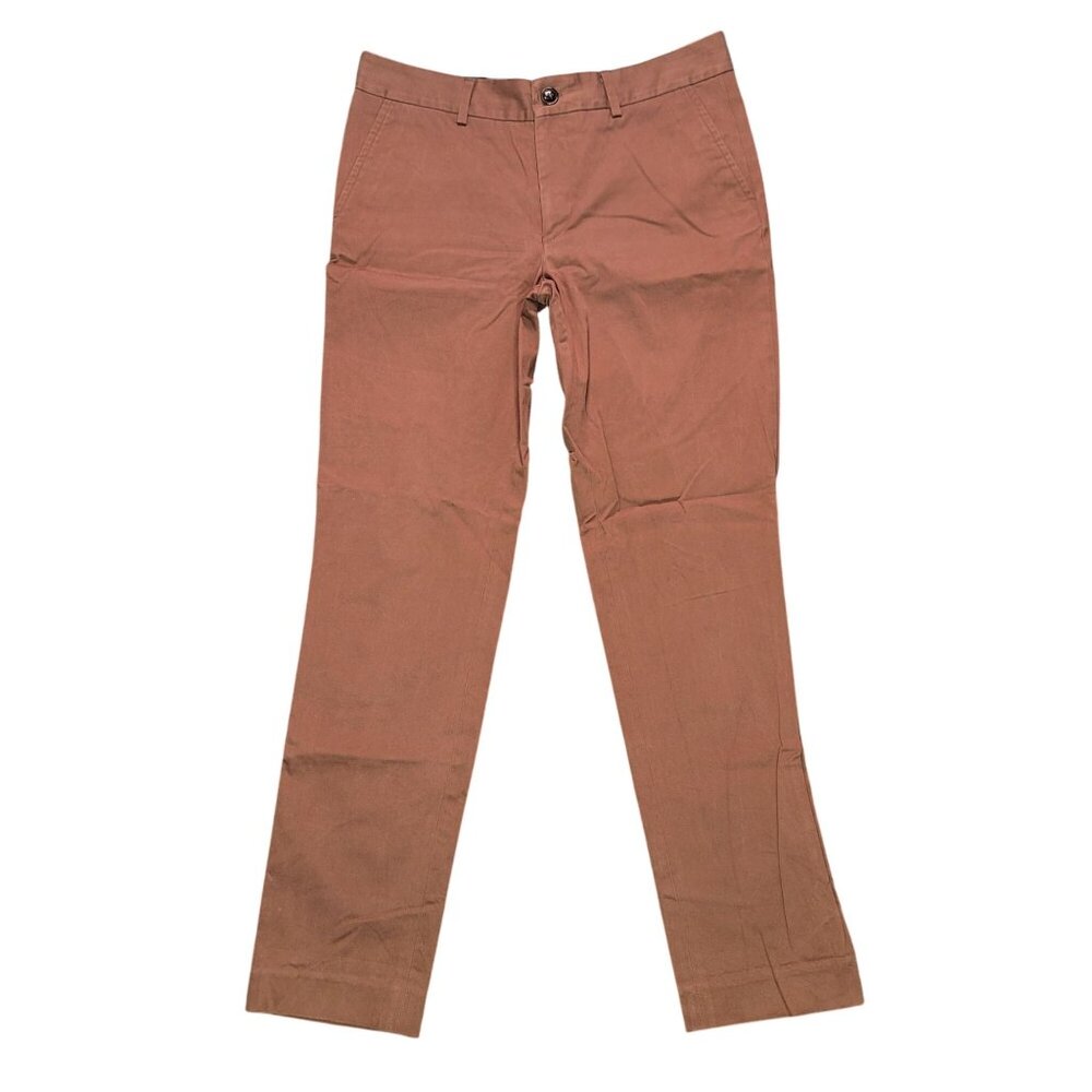 Filippa K Women Pants Sz S Brown Slim Fit Cotton-Blend Trousers Made In Portugal